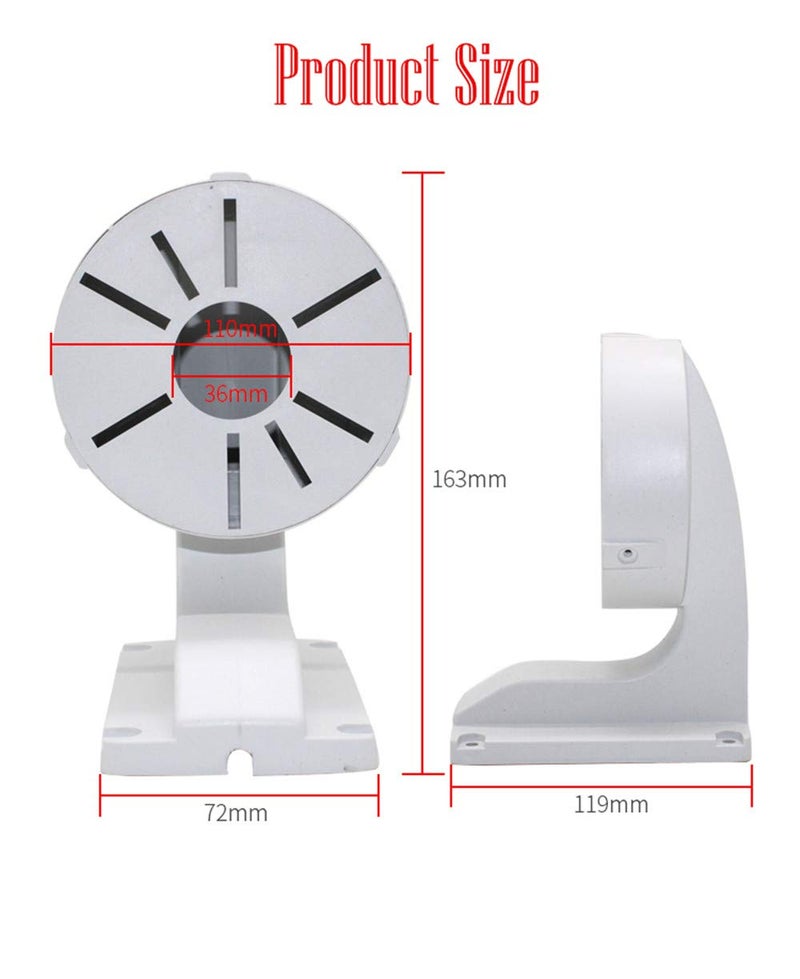 BeElion Original 1258A ABS Indoor Outdoor Wall Mount L-Type Bracket for CCTV Security Dome IP Camera Mounting,DaHua Hikvision Dome Cameras - Image 4